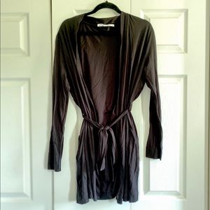 Black lightweight robe